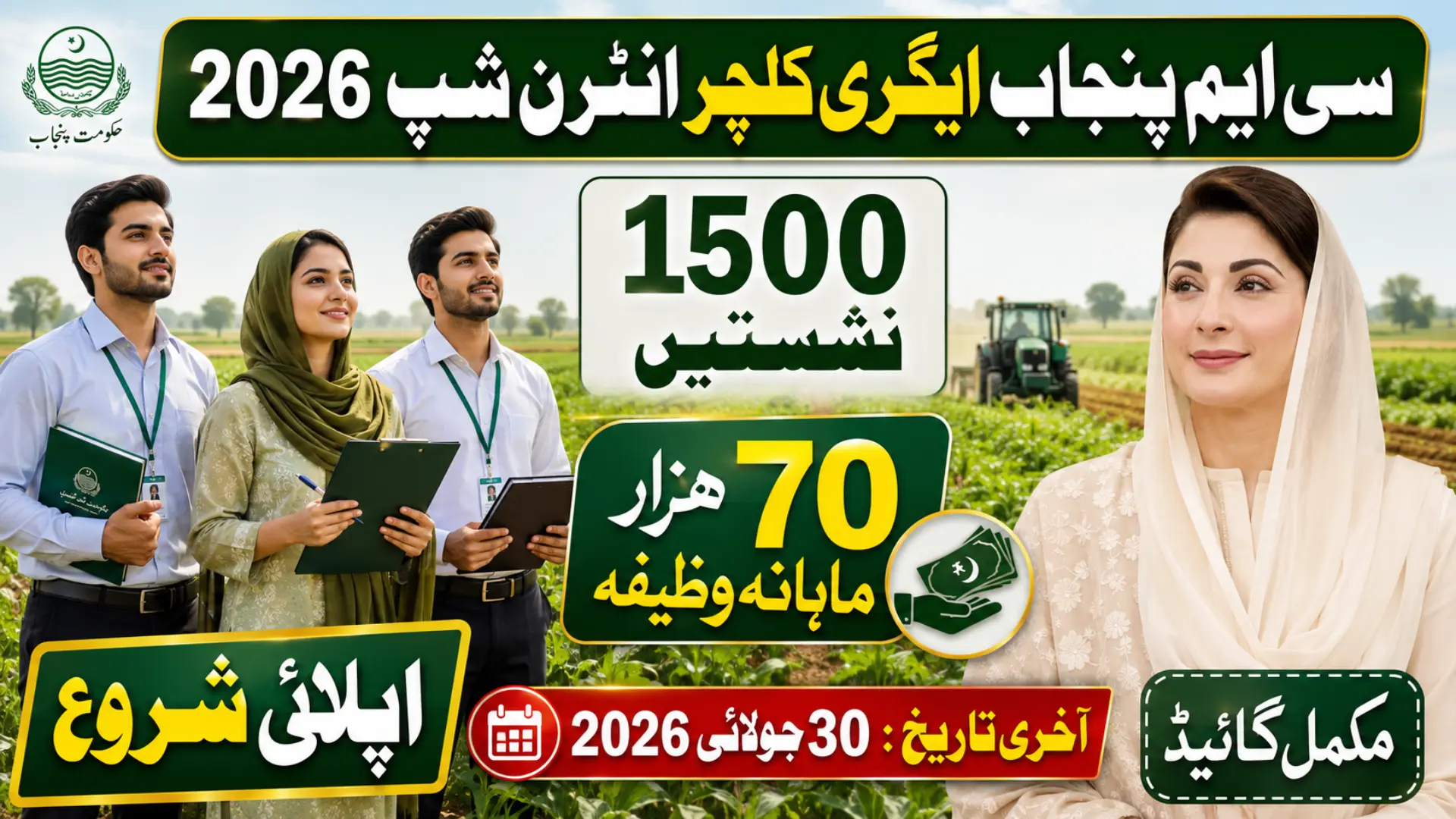 CM Punjab Agriculture Internship Program 2026 Apply Online - Step-by-Step Complete Guide